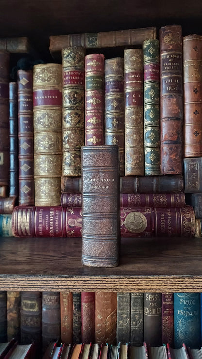 1870s Paroissien Romain | Red Ermine Gauffered Edge