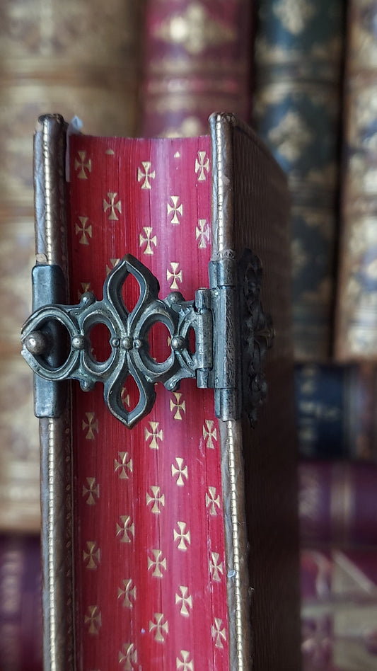 1860s Imitation de Jésus-Christ | Noble Provenance, Clasps, & Gauffered Edges