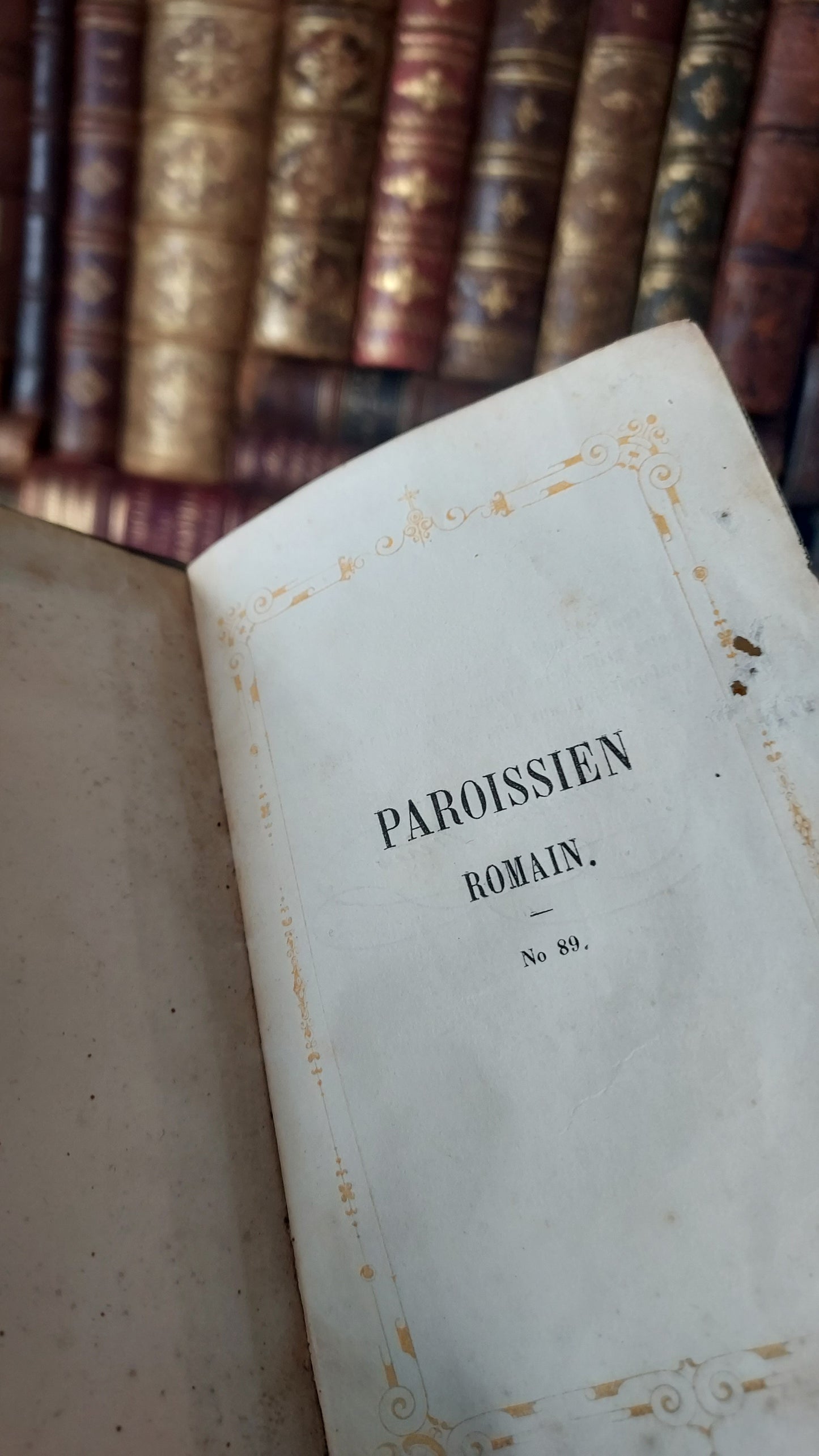 1850s Paroissien Romain | Gauffered Edge Starburst Motif