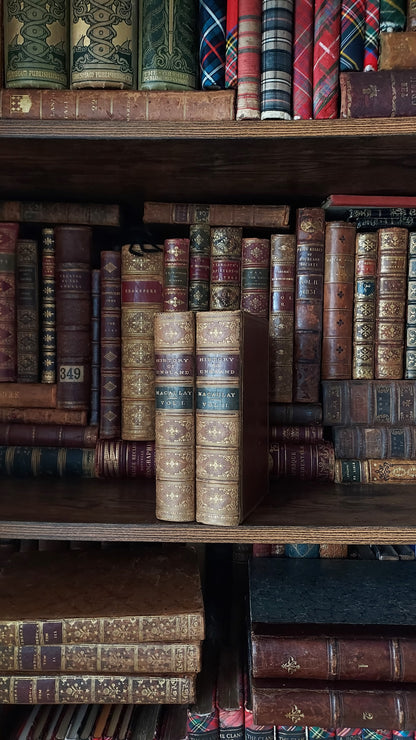 1873 History of England | Eton Leaving Present, 2 Volumes