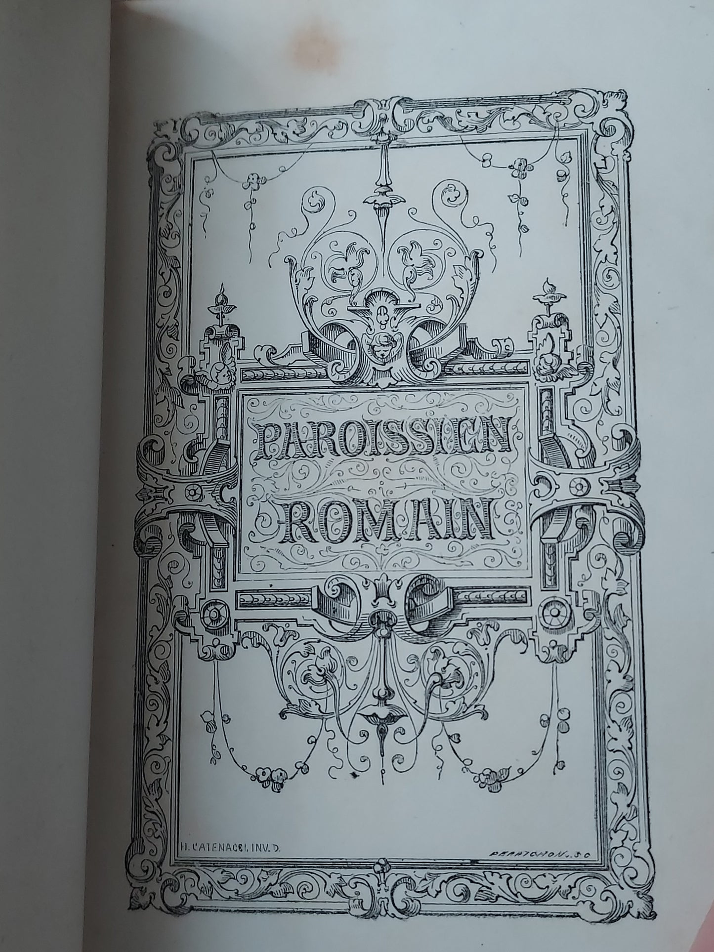 1870s Paroissien Romain: First Communion, A. A. Initials