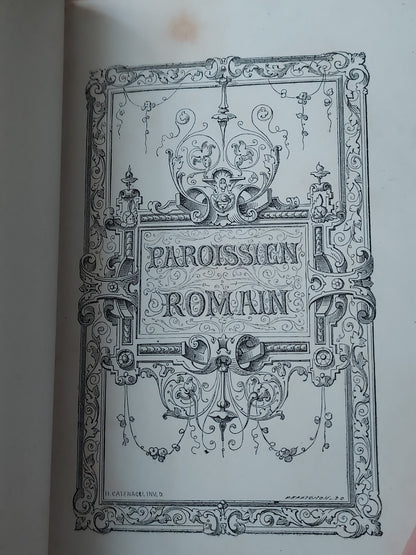 1870s Paroissien Romain: First Communion, A. A. Initials