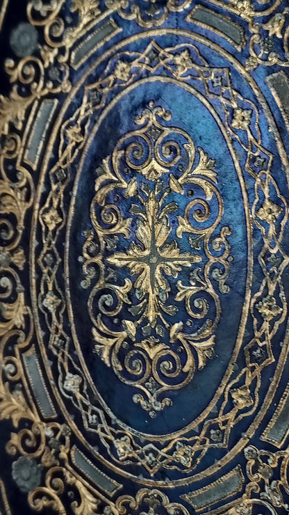 1845 Histoire d'Angleterre | Navy & Gold Cartonnage Binding
