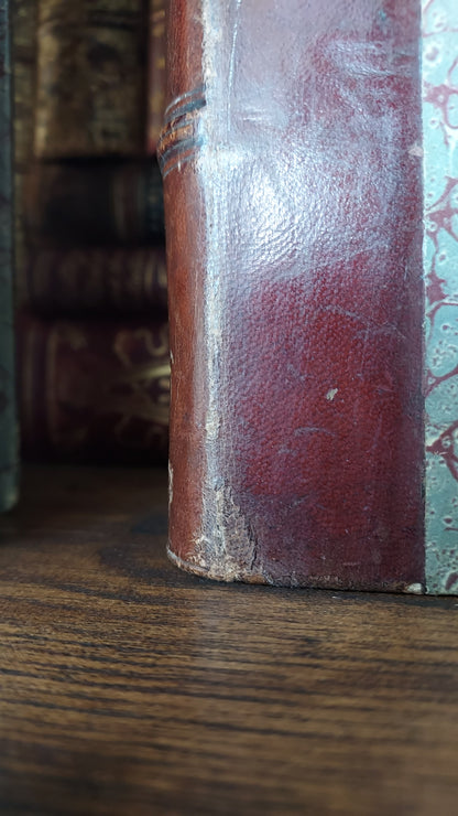 1867 Les Fleurs Animées | Grandville Brown Leather 2-Volume Set