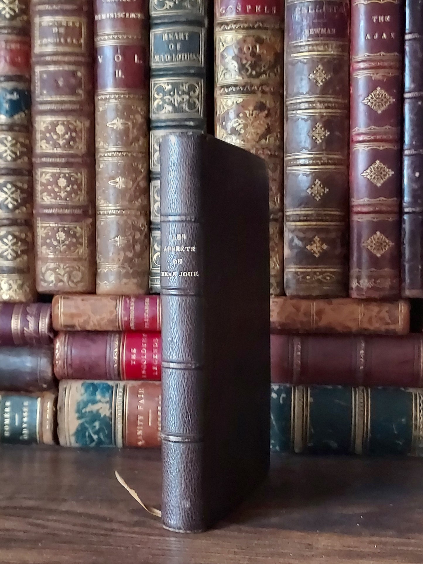 1874 Les Apprêts du beau jour: First Communion Book feat. Blue Pages & Fleur-De-Lis