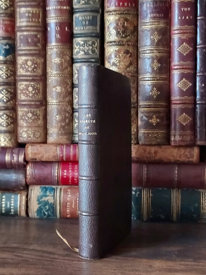1874 Les Apprêts du beau jour: First Communion Book feat. Blue Pages & Fleur-De-Lis