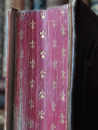 1866 Paroissien Romain | Red & Gold Ermine Edges