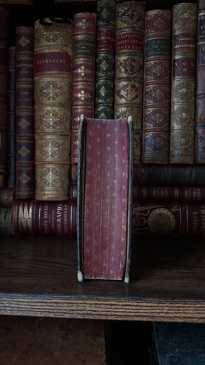 1864 Manuel du Chrétien | Red Gauffered Edge w/Gold Motif