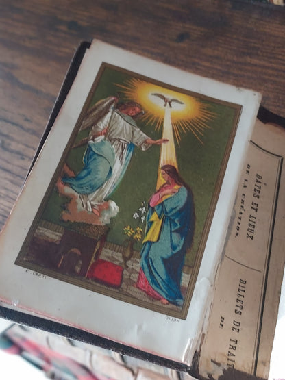 1866 Paroissien Romain | Red & Gold Ermine Edges