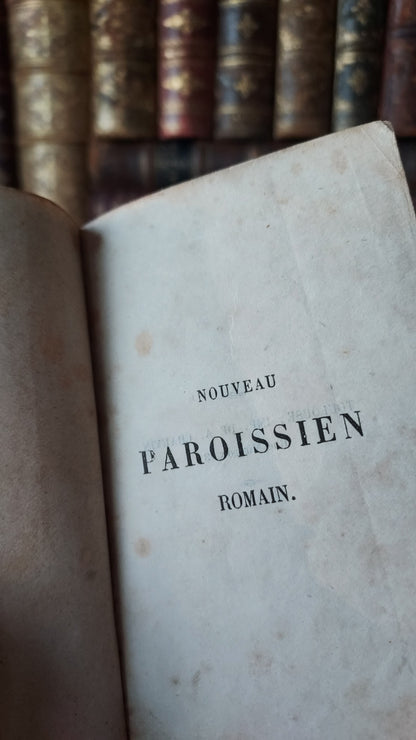 1862 Paroissien Romain | Floral Clasp & Dotted Gauffered Edge