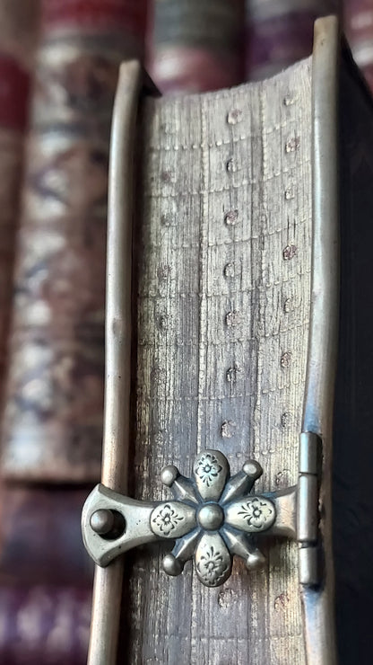 1862 Paroissien Romain | Floral Clasp & Dotted Gauffered Edge