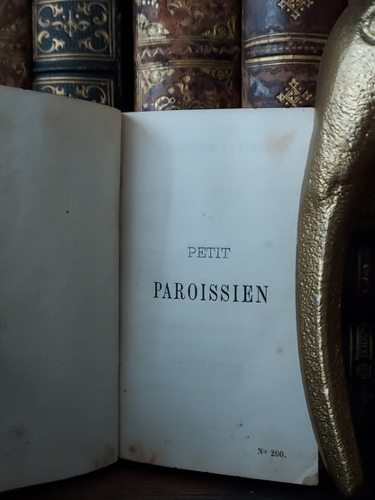 1859 Petit Paroissien | Red Gauffered Page Edges and Gothic Double Clasp