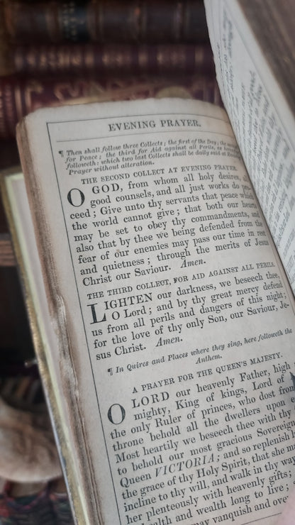 1854 Oxford Press Church Services | English Gauffered Edges