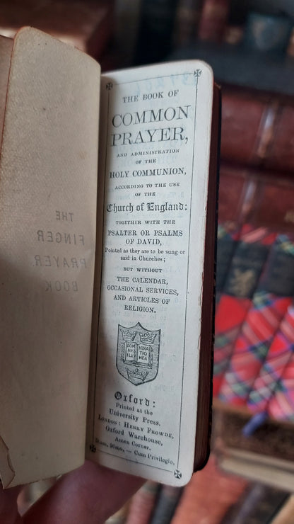 1890s The Book of Common Prayer | Finger Bible