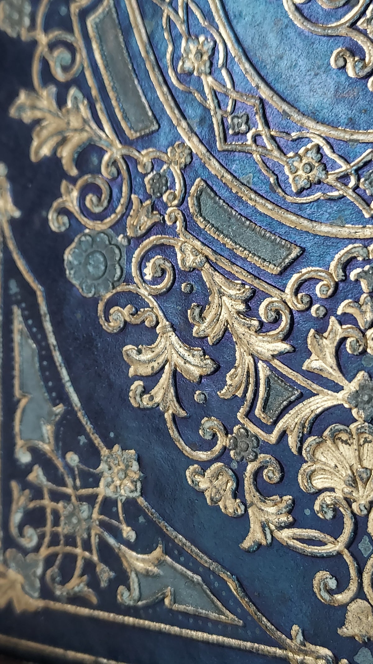 1845 Histoire d'Angleterre | Navy & Gold Cartonnage Binding