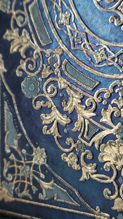 1845 Histoire d'Angleterre | Navy & Gold Cartonnage Binding