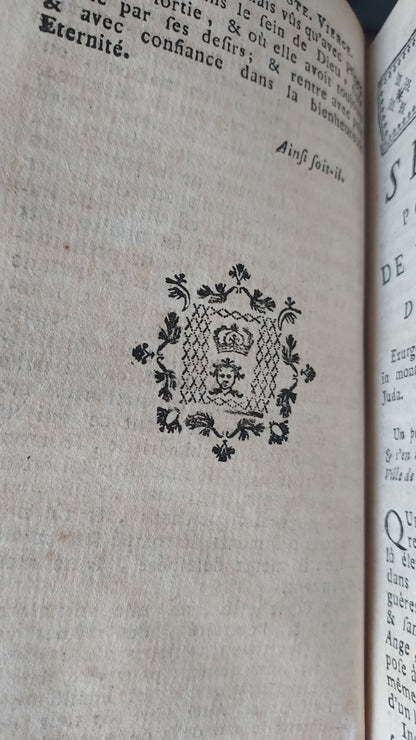 1776 Sermons de M. Massillon | 2-Volume Set w/Monastic Labels