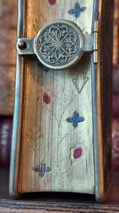 1850s Parioissien Romain | Hand-Painted Gauffered Edges w/Clasp