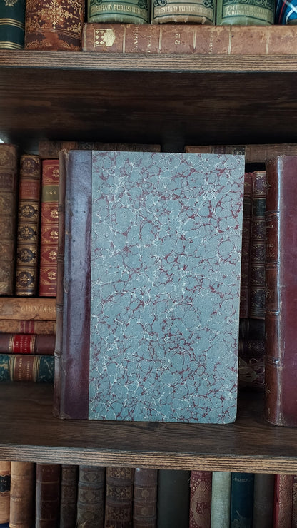 1867 Les Fleurs Animées | Grandville Brown Leather 2-Volume Set