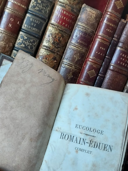 1860s Eucologe ou Paroissien Romain-Éduen: Gauffered Red Pages & Clasp