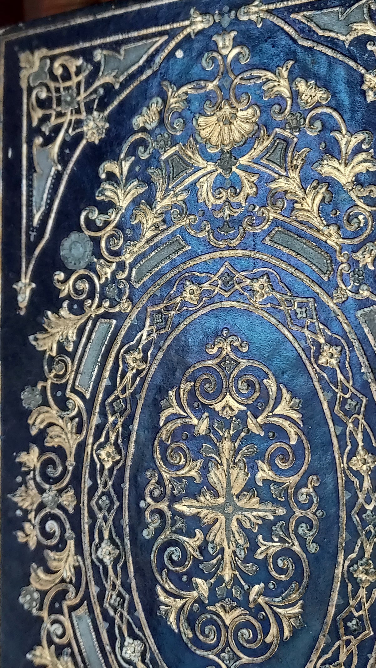 1845 Histoire d'Angleterre | Navy & Gold Cartonnage Binding