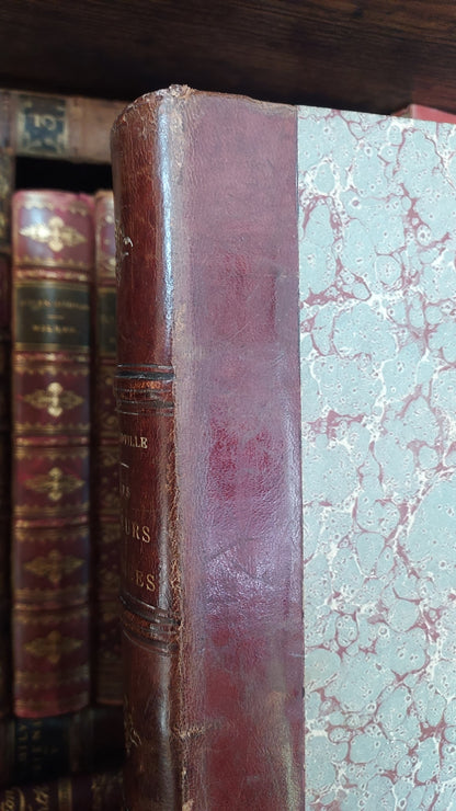 1867 Les Fleurs Animées | Grandville Brown Leather 2-Volume Set