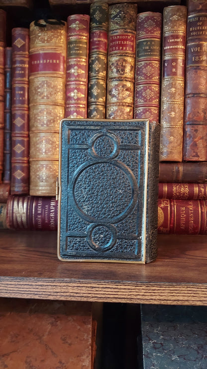 1850s Parioissien Romain | Hand-Painted Gauffered Edges w/Clasp