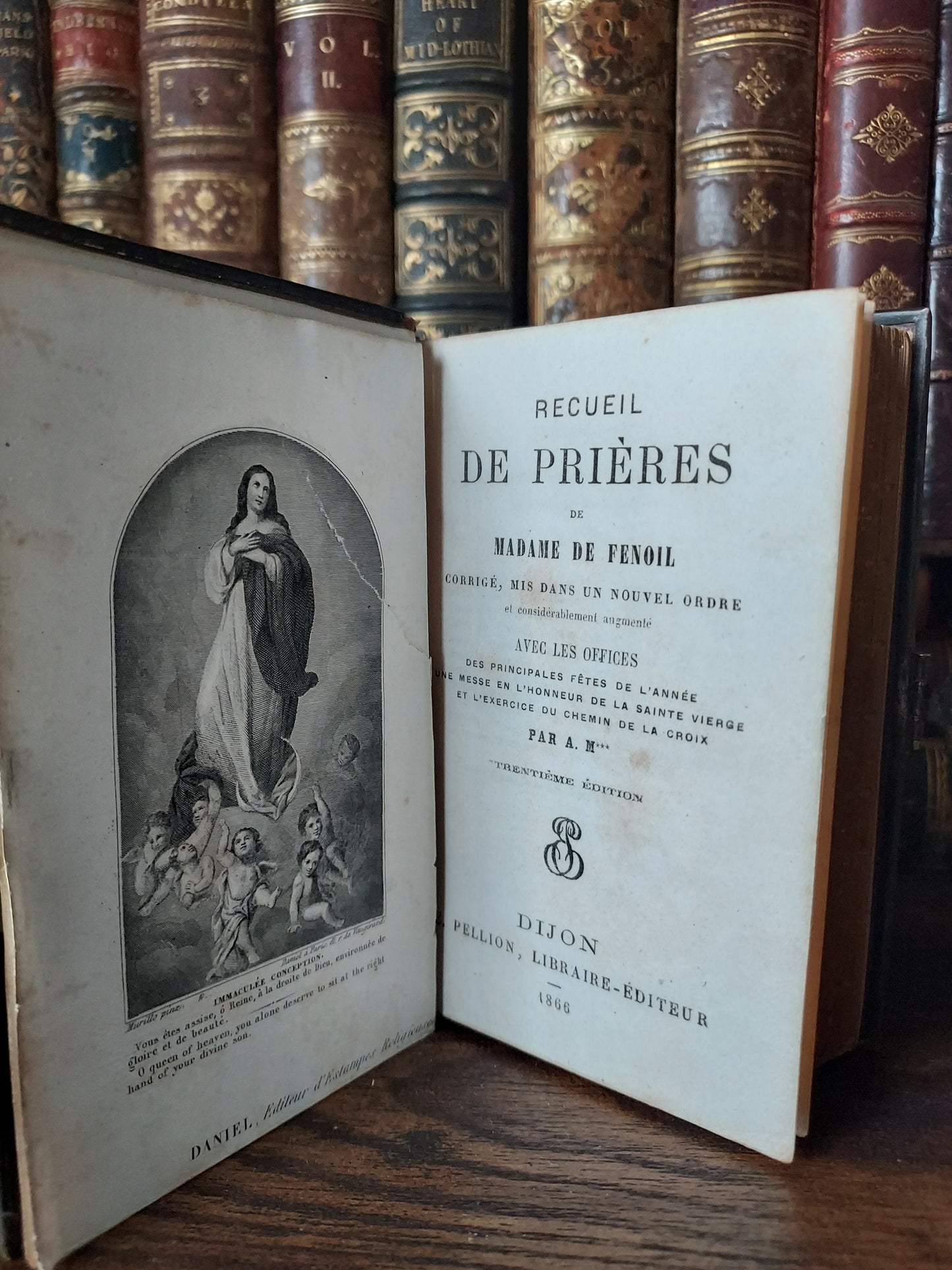 1866 Recueil de Prières | Gauffered Edge & Mary Clasp