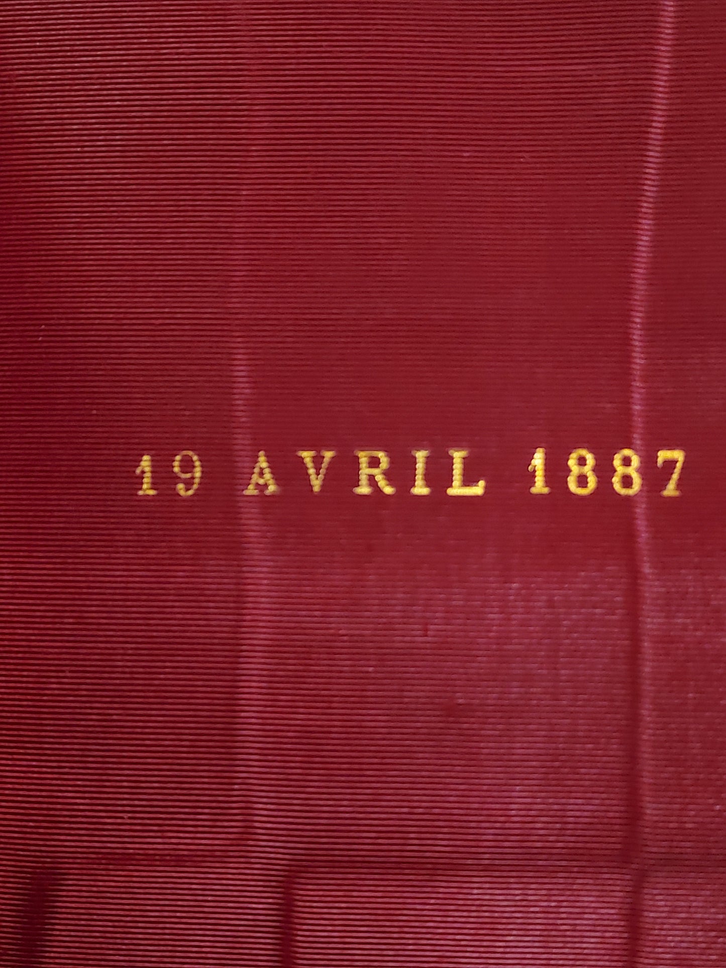 1887 Gruel Paroissien de la Renaissance | Latin Script Gauffered Edge