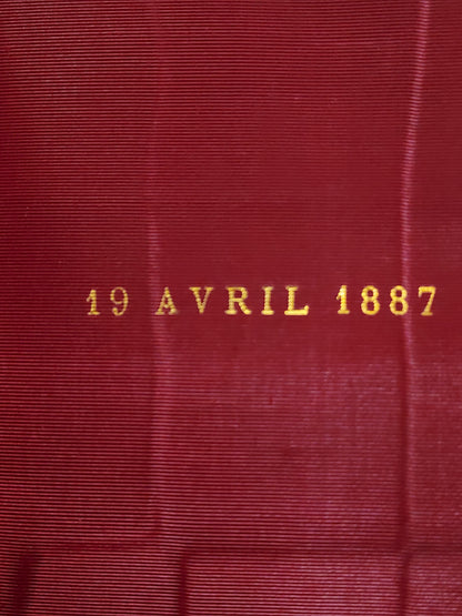1887 Gruel Paroissien de la Renaissance | Latin Script Gauffered Edge