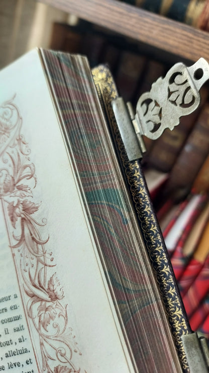 1880s Paroissien Romain | Floral Clasp