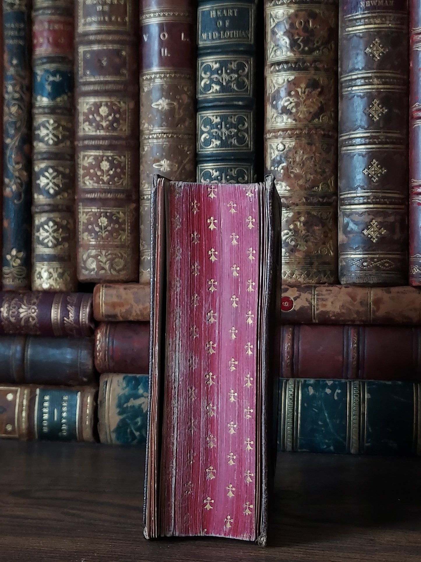 1866 Paroissien Romain | Red & Gold Ermine Edges