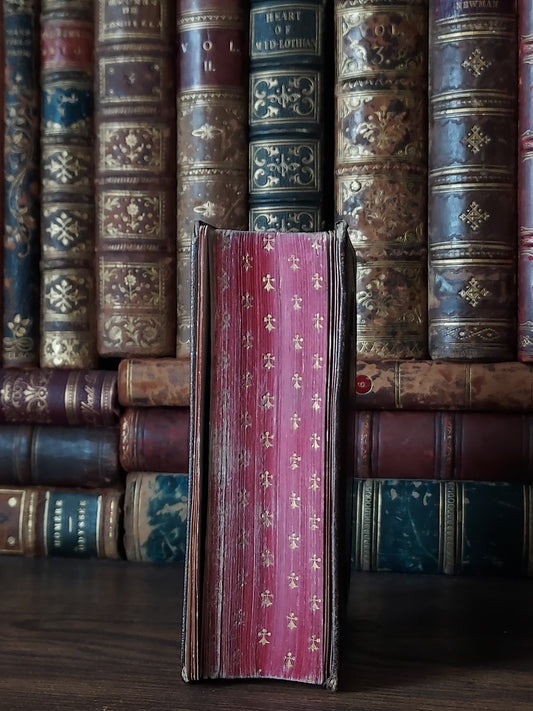1866 Paroissien Romain | Red & Gold Ermine Edges