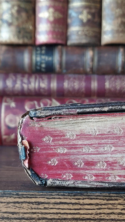 1850s Paroissien Romain | Textured Cover & Red Gauffered Edge