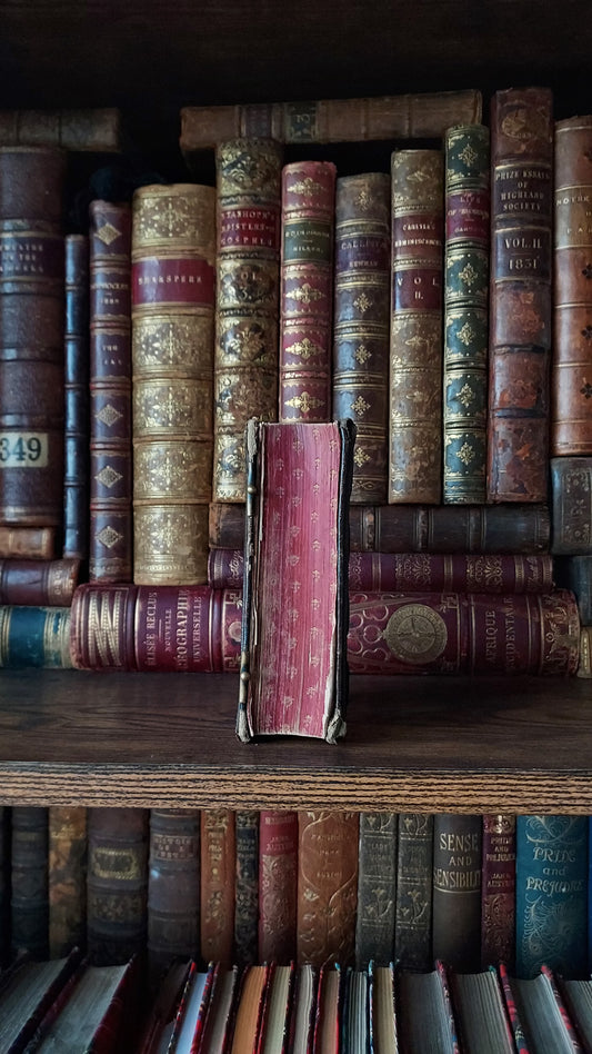 1850s Paroissien Romain | Textured Cover & Red Gauffered Edge
