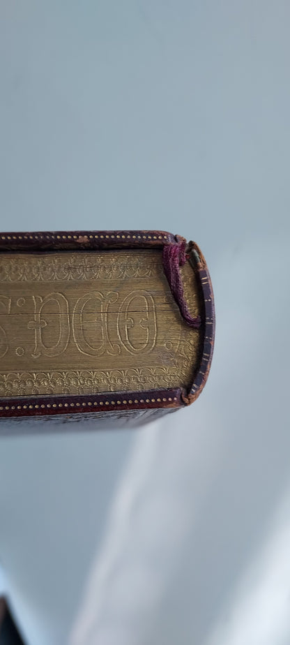 1887 Gruel Paroissien de la Renaissance | Latin Script Gauffered Edge