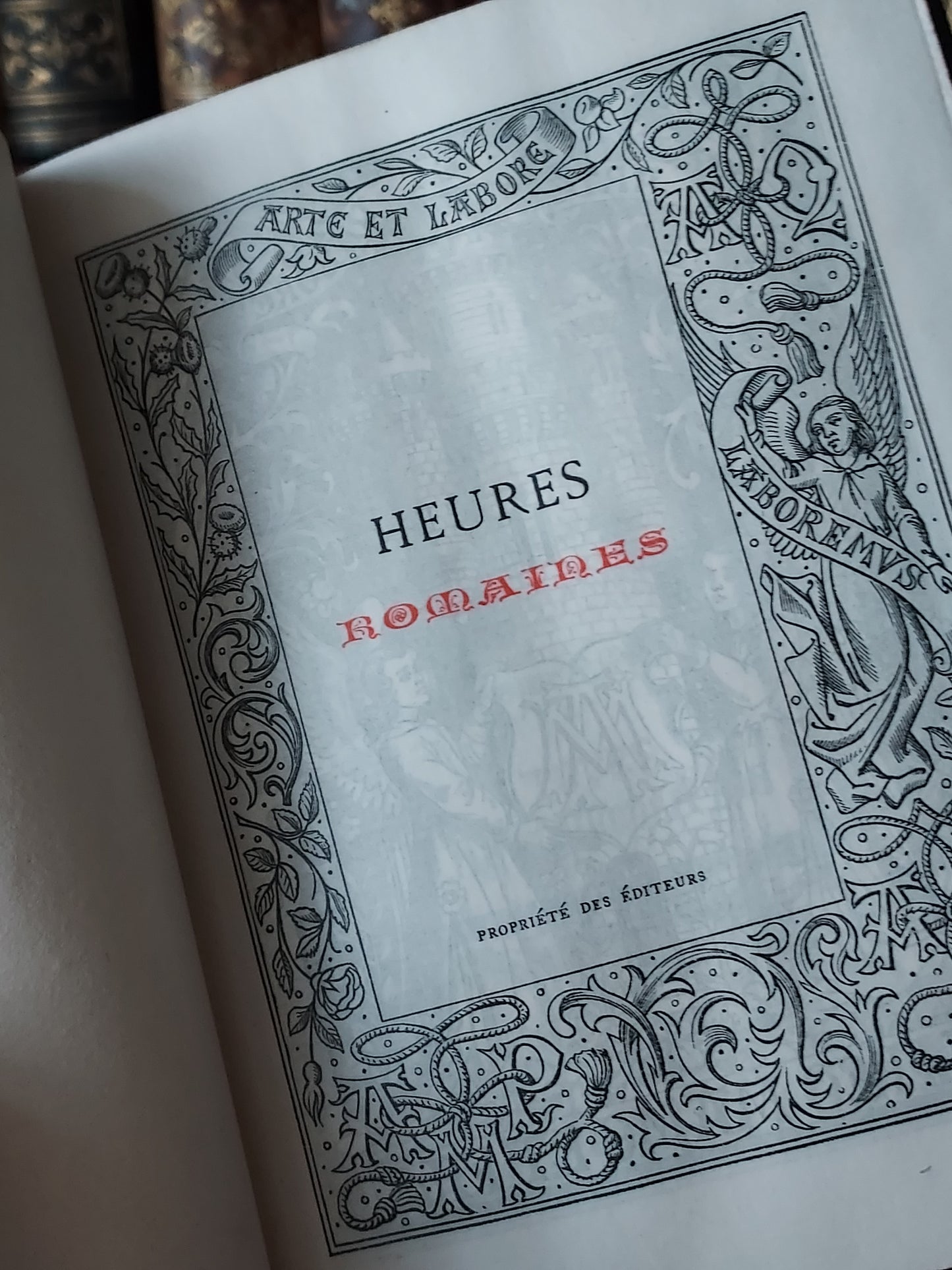 1900s Heures Romaines | Stamped Taffin Master Binding