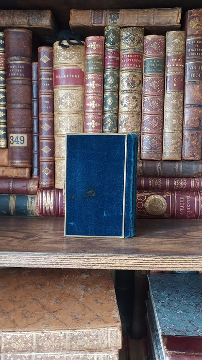1846 Recueil de Prières | Blue Velvet Cover