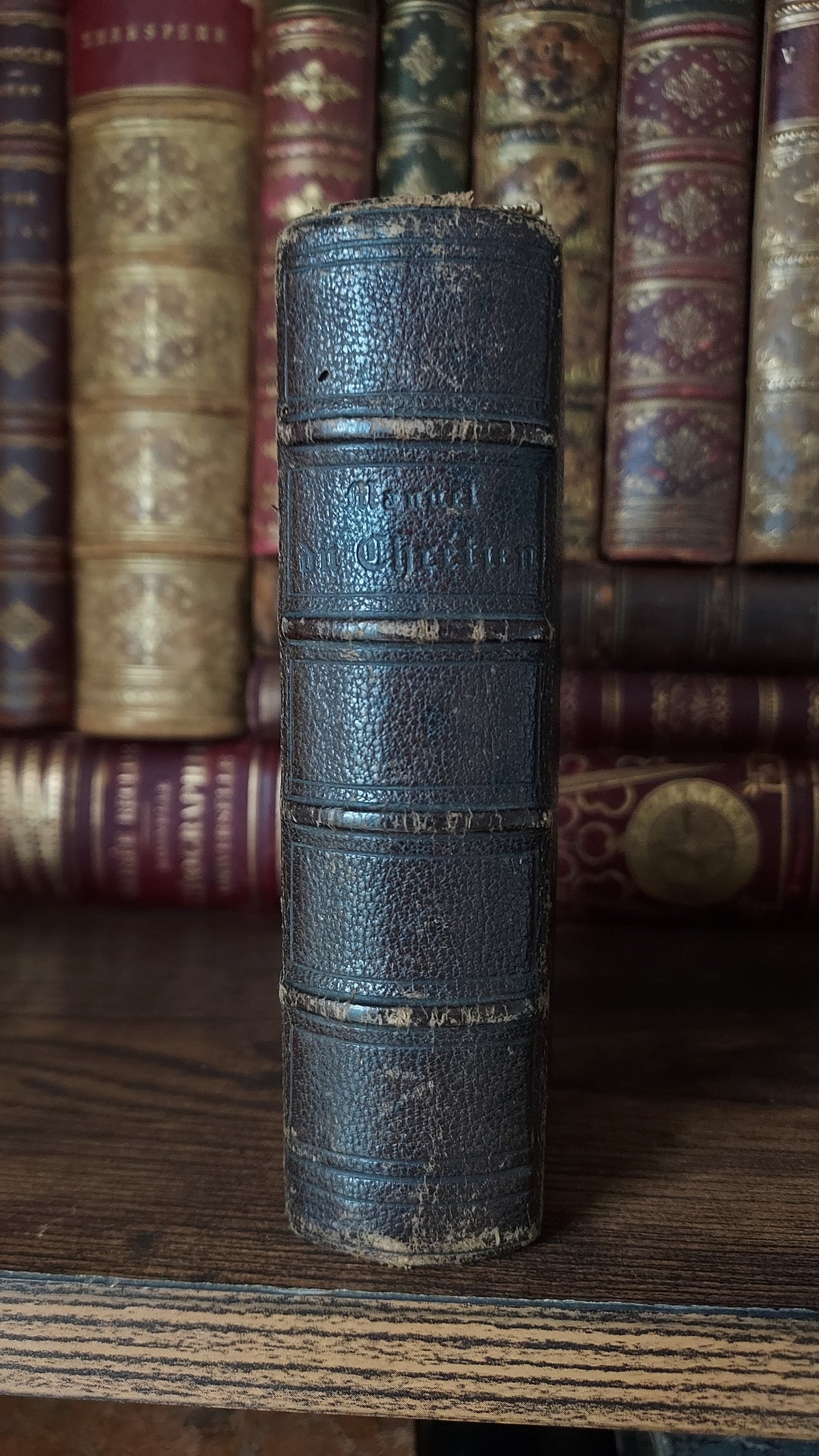 1864 Manuel du Chrétien | Red Gauffered Edge w/Gold Motif