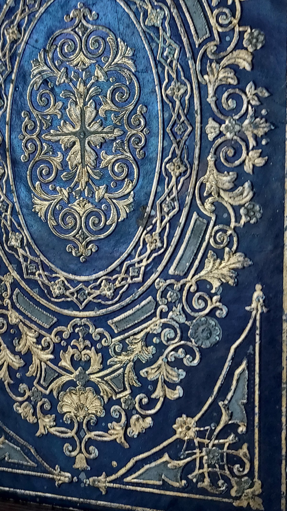 1845 Histoire d'Angleterre | Navy & Gold Cartonnage Binding