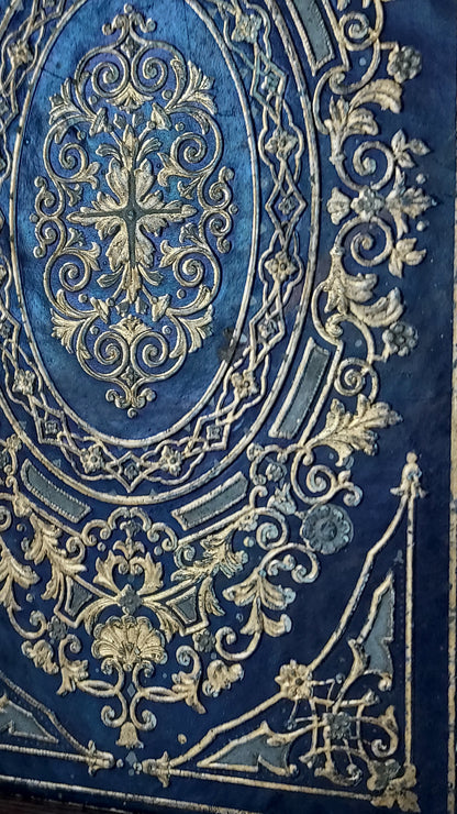 1845 Histoire d'Angleterre | Navy & Gold Cartonnage Binding