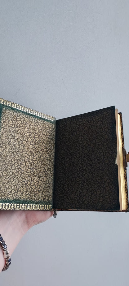 1920 French Missel Romain: Floral Metalwork and Clasp