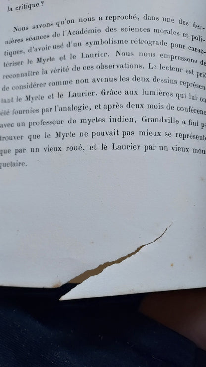 1867 Les Fleurs Animées | Grandville Brown Leather 2-Volume Set