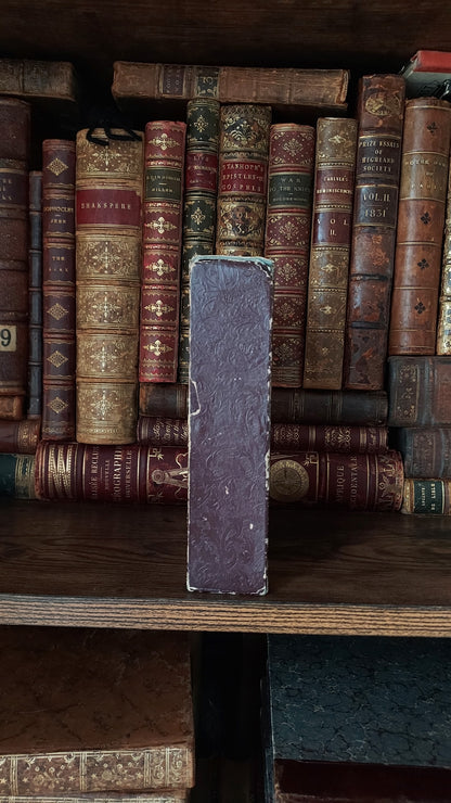 1846 Paroissien Latin-Français | Scarlet Velvet w/Large Gold Clasp