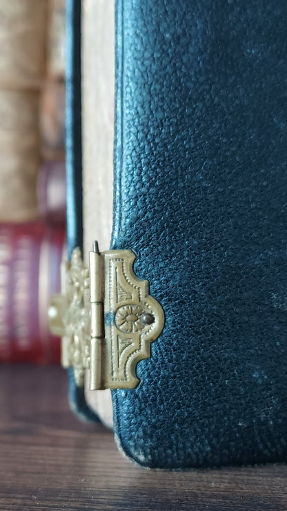 1897 Manuale di Filotea | Hand-Painted Rose Gauffered Edges