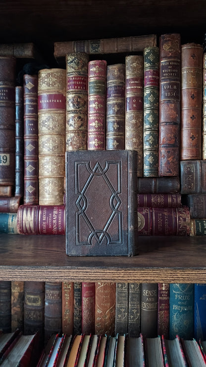 1870s Paroissien Romain | Red Ermine Gauffered Edge