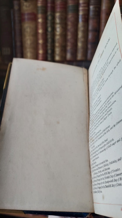 1846 Book of Common Prayer | Rare Gauffered Words and Metal Clasp