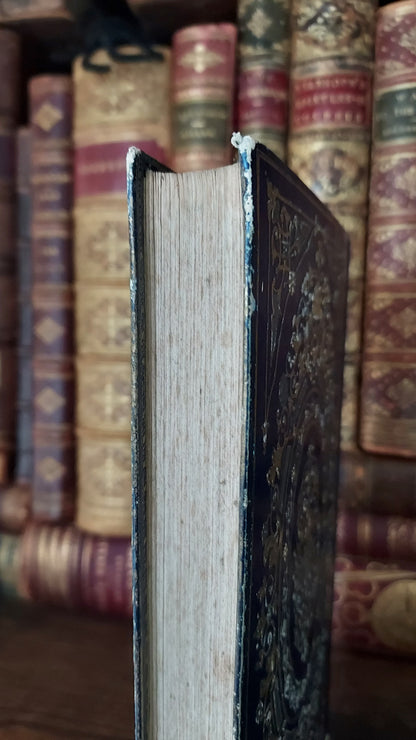 1845 Histoire d'Angleterre | Navy & Gold Cartonnage Binding