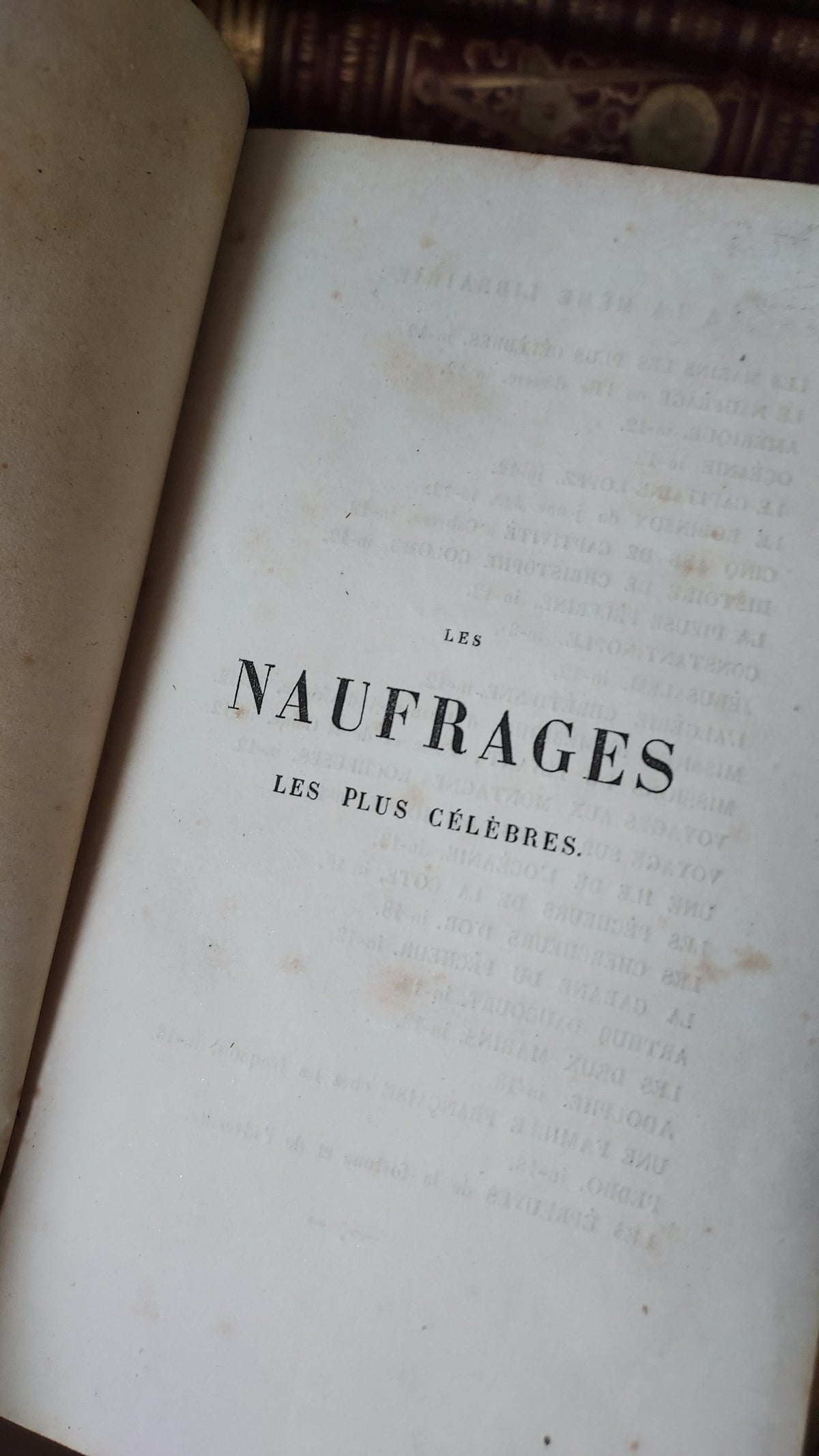 1856 Les Naufrages les plus célèbres | Shipwreck Cartonnage