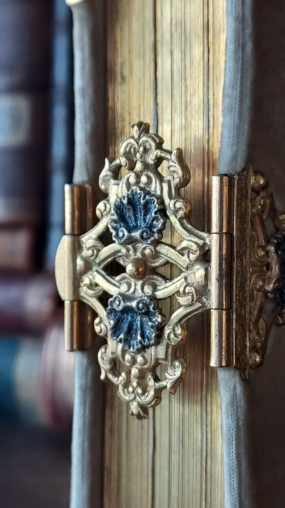 1850s Livre de Mariage | Velvet Wedding Missal w/Large Intricate Clasp